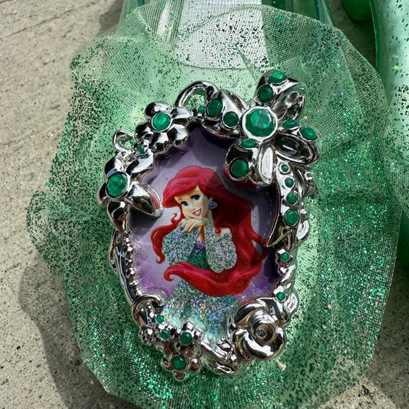 Disney Ariel heeled jelly-like shoes with Rhinestone Embellishments - Picture 2 of 5